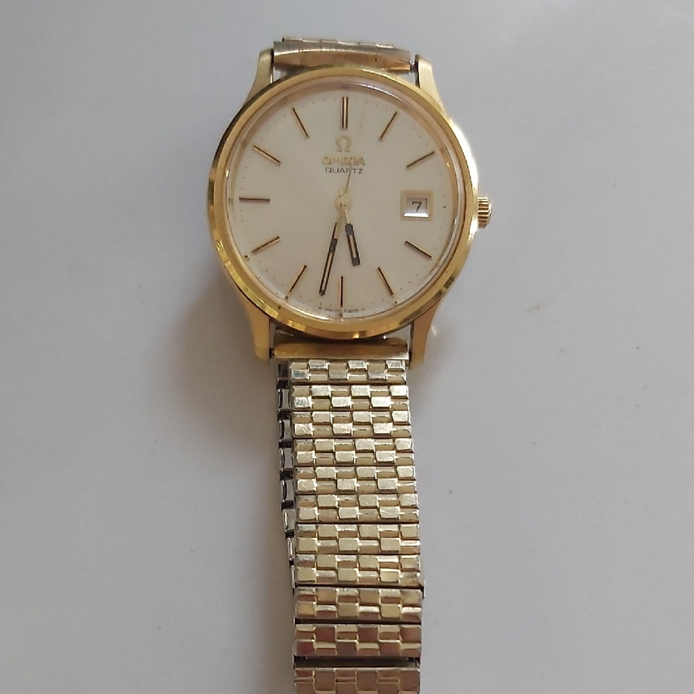 Omega Gold Quartz Watch